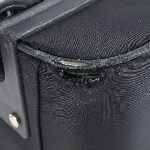 Prada Tessuto Nylon Triangle Logo Leather Suitcase Carry Case Bag Business - Picture 10 of 12